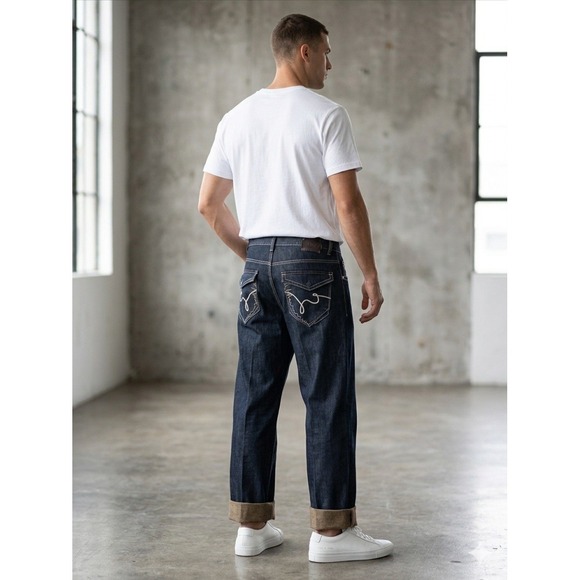 Ecko Unltd. Other - Ecko Unltd Jeans Mens 38x33 Blue Baggy Wide Leg Hip Hop Y2K Denim 2000